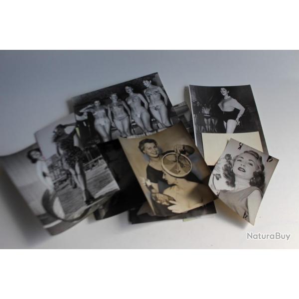 Lot photos jolies femmes Pin-up 1950