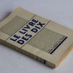 Le livre des Dix Vers et proses Jean Violette 1940