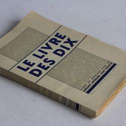 Le livre des Dix Vers et proses Jean Violette 1940