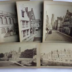 Photos Bruges Belgique fin XIXe siècle