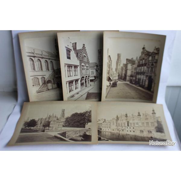 Photos Bruges Belgique fin XIXe sicle
