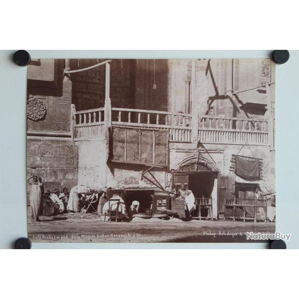 Photo orientaliste Lkgian Le Caire Caf Arabe