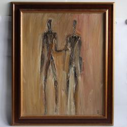 Tableau peinture à l'huile FALBRIARD