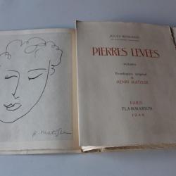 Henri MATISSE lithographie originale " Pierres Levées " 1948