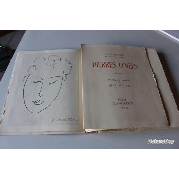 Henri MATISSE lithographie originale signe Pierres Leves 1948