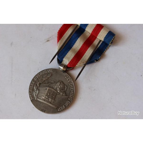 Mdaille d'honneur des Chemins de fer 1954 GUIRAUD Georges