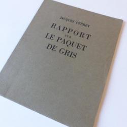 Livre Rapport sur le paquet de gris Jacques Perret 1964