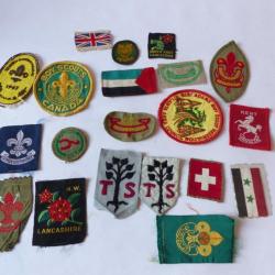 Collection de 20 écussons Scouts