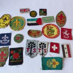 Collection de 20 écussons Scouts
