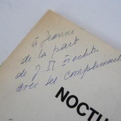Livre  Nocturnales  signé J.-R. Fiechter 1966