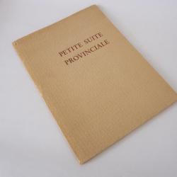 Livre Petite Suite Provinciale Arthur Bertschi 1940