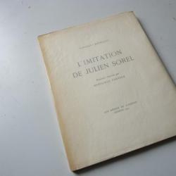 Livre L'imitation de Julien Sorel Constant Bourquin 1941