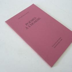 Livre Poèmes à L'Homme signé Mousse Boulanger 1988