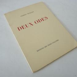 Livre Deux Odes signé Gilbert Trolliet 1940