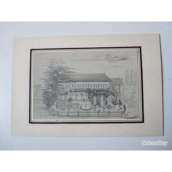 Dessin original au crayon Saint Georges Morin