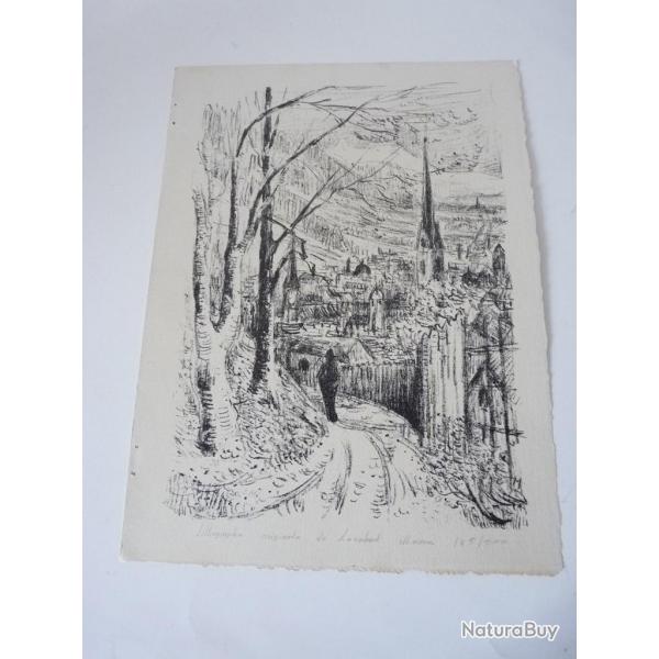 Lithographie originale Leonhard Meissen estampes