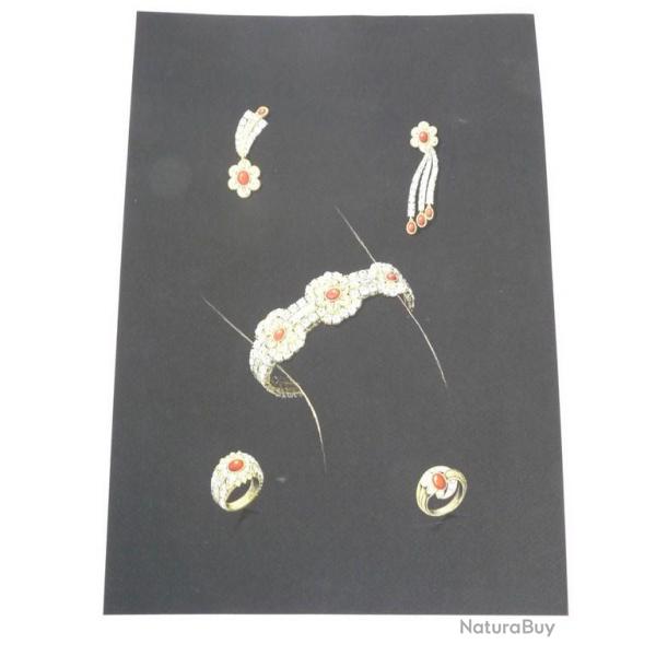 Ancien dessin original bijoux