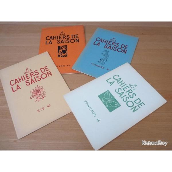 Livres  Les Cahiers De La Saison  année complète 1946 estampes