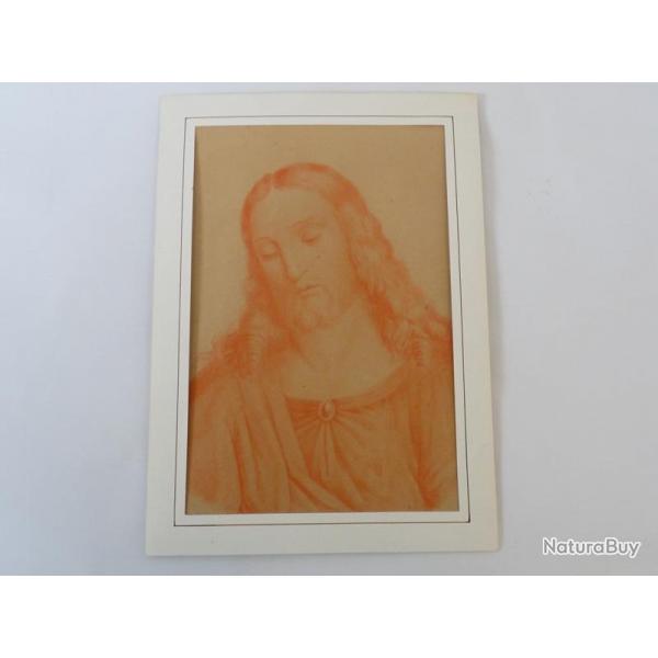 Dessin original Sanguine Jsus Christ XIXe sicle religion