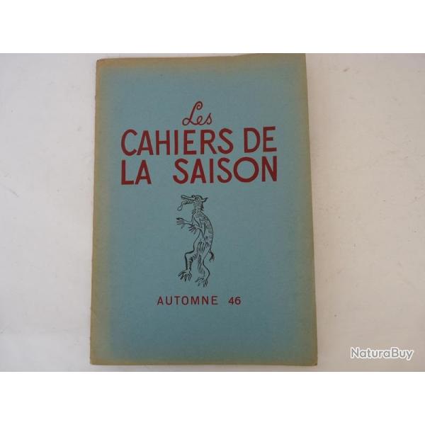 Livre Les Cahiers de la Saison Automne N4 1946