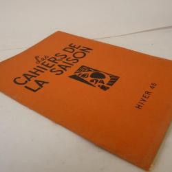 Livre Les Cahiers de la Saison HIVER 1946