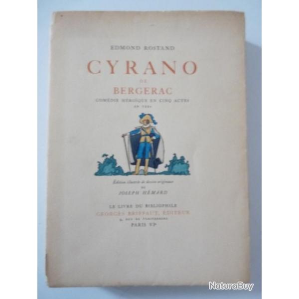 Livre Cyrano de BERGERAC Edmond ROSTAND 1927 Joseph HEMARD