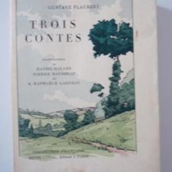 Livre Trois contes Gustave FLAUBERT 1929 Illustrations Pierre ROUSSEAU