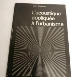 Livre L'acoustique appliquée à l'urbanisme Jean Stryjenski