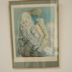 Lithographie érotique Ange Jean-Paul CLEREN Surréalisme