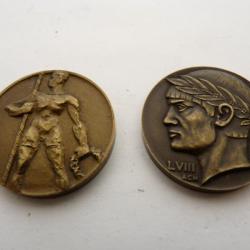 Médailles des jeux de Genève 1942 et 1944 Sport (x2)