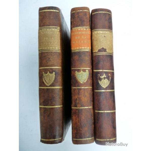 Livres L'Hermite de la Guiane 3 Volumes 1816 E. JOUY