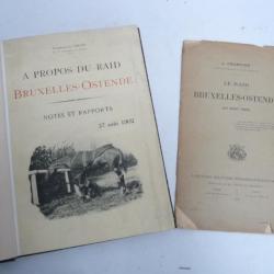 Livre Raid Bruxelles-Ostende 1902 Commandant SMITH Cheval Équitation