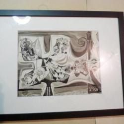 Dessin original Noël MARTINETTI 1950 tableau peinture