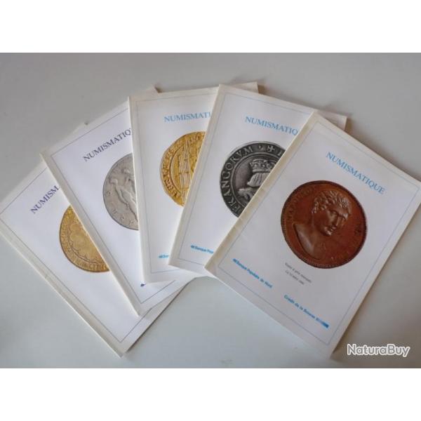 Ensemble Catalogue Vente aux Enchres Numismatique Monnaies