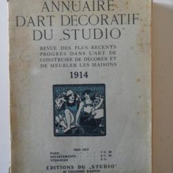 Livre Annuaire d'art décoratif du "Studio" 1914 Art déco