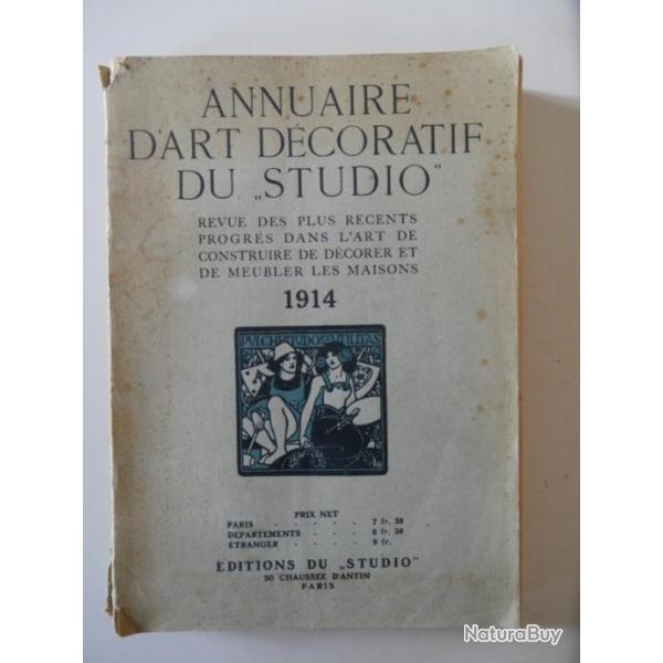 Livre Annuaire d'art dcoratif du "Studio" 1914 Art dco