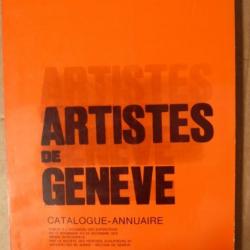 Livre Artistes de Genève Catalogue Annuaire Exposition 1972 Peinture Sculpture