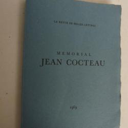 Livre Mémorial Jean Cocteau N° 1-2 Revue de Belles-Lettres Vélin