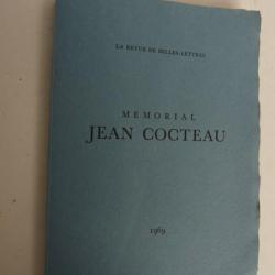 Livre Mémorial Jean Cocteau N° 1-2 Revue de Belles-Lettres Vélin