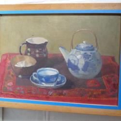 Tableau Peinture Nature Morte WERNER JACOBI Thé