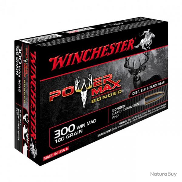 Balles De Chasse Winchester Power Max Bonded Calibre 300WIN-180 grains