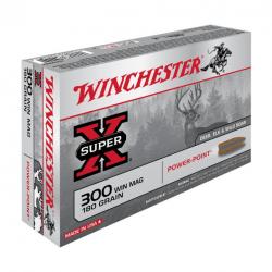 Balles De Chasse Winchester Power Point Calibre 300WIN-180 grains