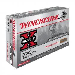 Balles De Chasse Winchester Power Point Calibre 270WIN-130 grains