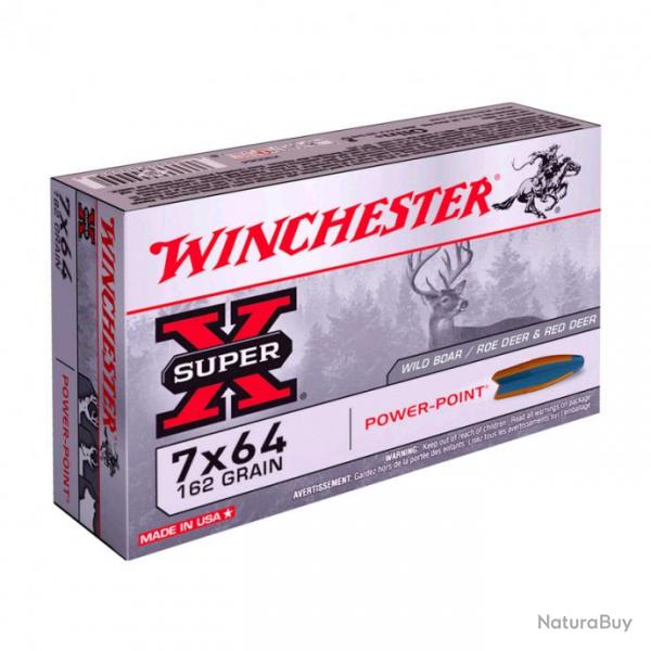 Balles De Chasse Winchester Power Point Calibre 7x64