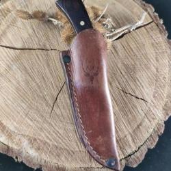 Couteau Muela lame fixe / bois et acier vanadium