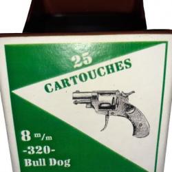 8 mm 320 Bull Dog ou 8mm 320 Bulldog: Reproduction boite cartouches (vide) GU 8770564
