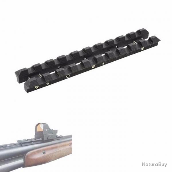 Rail picatinny pour bande ventile TOZ 34 - Adaptable sur bande ventile 8mm de largeur