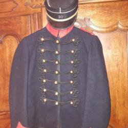 Reproduction de tenue d officier d artiellerie française 1900.