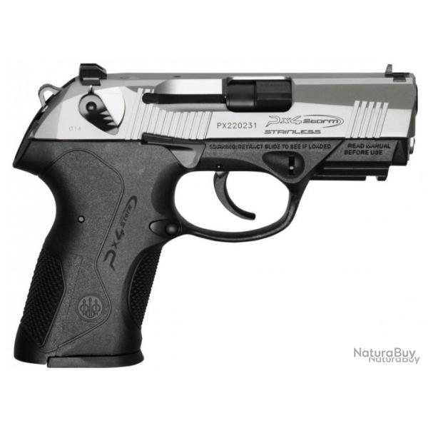 Pistolet Beretta PX4 Compact F Inox calibre 9 mm para 15 coups