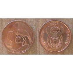 Afrique Du Sud 5 Cents 2008 South Africa Piece Oiseau Embleme